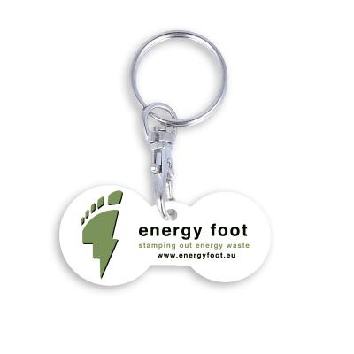 Image of Recycled Multi Euro Trolley Stick Keyring